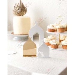 3D Mosque with Crescent Plaque - Table Decor