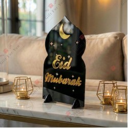 Acrylic Eid Mubarak Mosque Table Décor