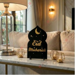 Acrylic Eid Mubarak Mosque Table Décor