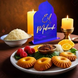 Eid Mubarak Dome - Table Décor Eid Mubarak Dome - Table Décor