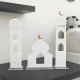 Luxury Islamic Acrylic Mosque Decor Set with Crescent Moon (Set of 3pcs)