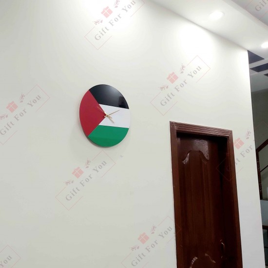 Palestine Flag Wall Clock