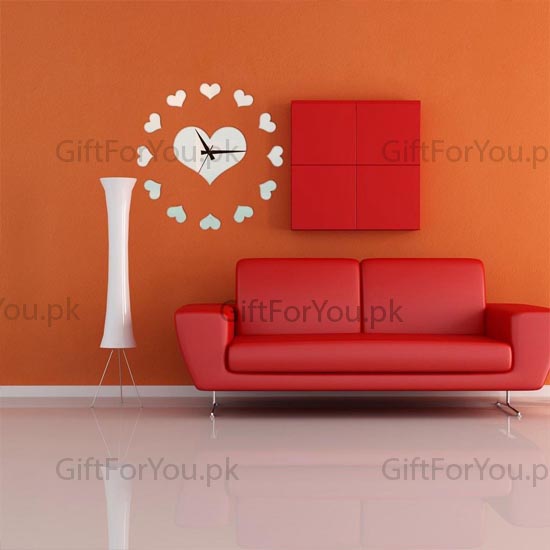 13 Hearts Wall Clock