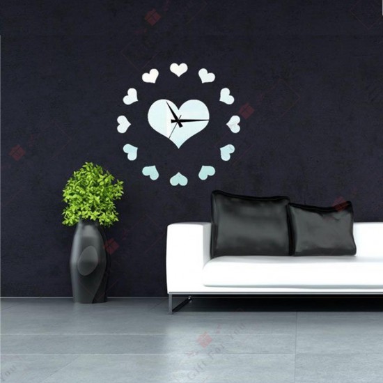 13 Hearts Wall Clock