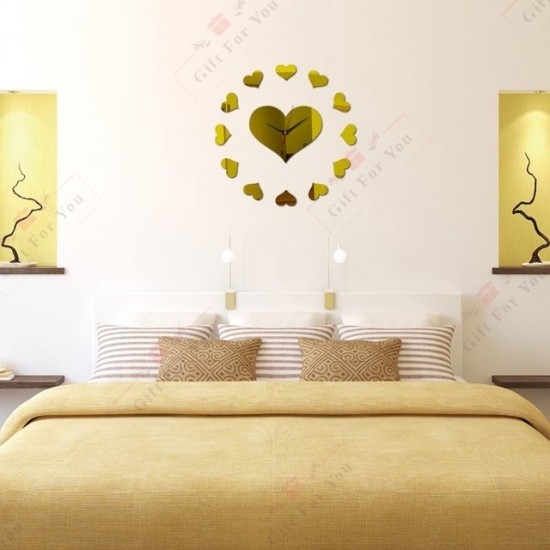 13 Hearts Wall Clock