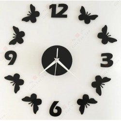 3D Butterfly Wall Clock