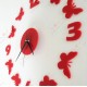 3D Butterfly Wall Clock