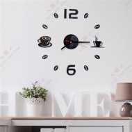 3D Coffee Wall Clock 3D Coffee Wall Clock