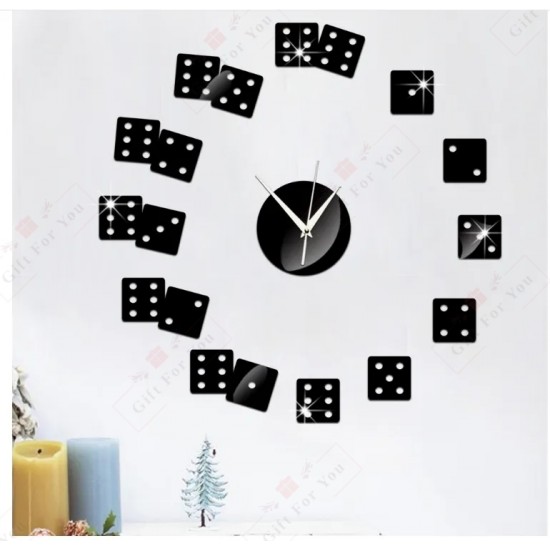 3D Dice Wall Clock