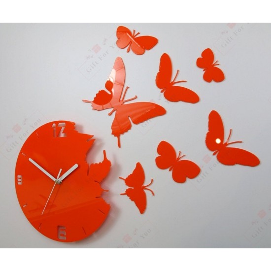Butterfly Wall Clock