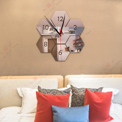Hexagon Wall Clock Hexagon Wall Clock