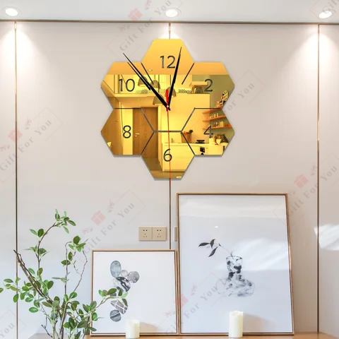 Hexagon Wall Clock Hexagon Wall Clock