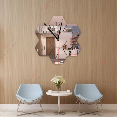 Hexagon Wall Clock Hexagon Wall Clock