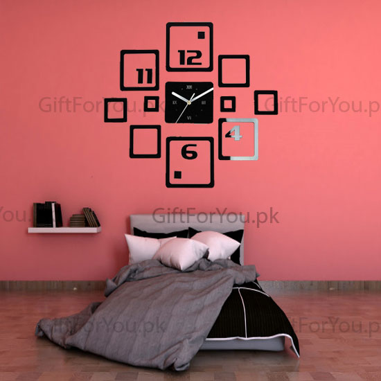 Multi Square Modern Wall Clock