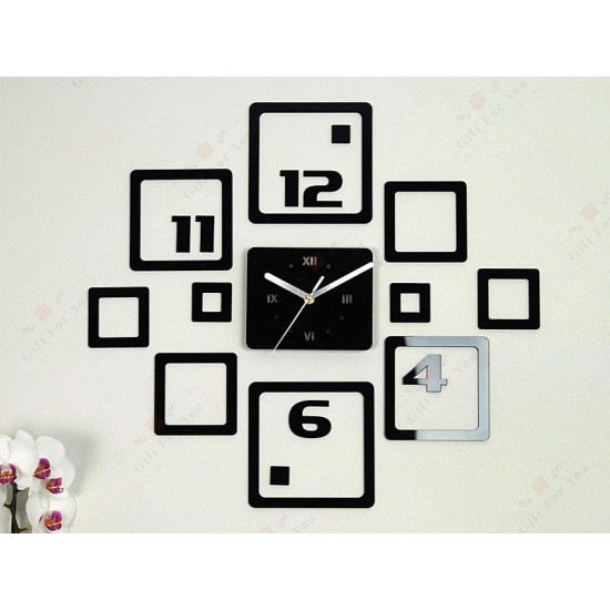 Multi Square Modern Wall Clock